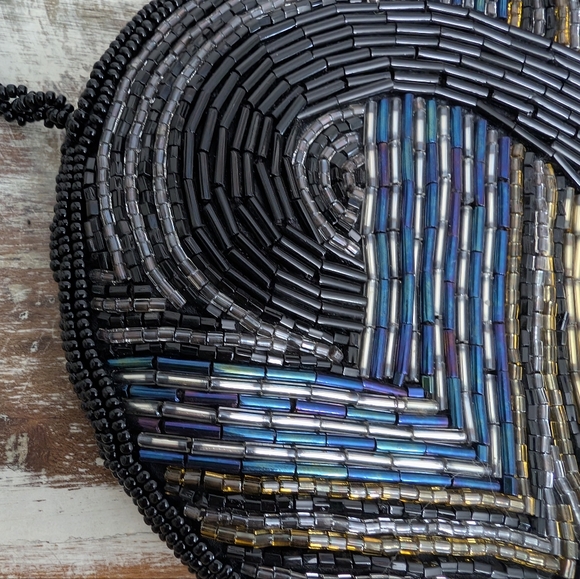 Vintage Hasi Hato, Japan Hand Crafted, Beaded Evening Bag - Picture 4 of 12